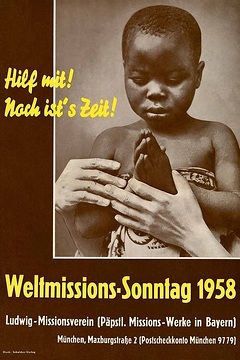 Monat der Weltmission 1958, Plakat (München)