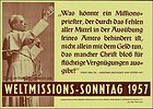 Monat der Weltmission 1957, Plakat (München)