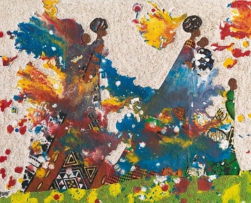 Gang zum Tempel, missio-Kunstkalender 2012 Senegal