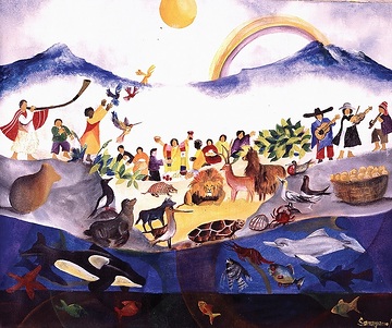 Fest der Schöpfung, missio-Kunstkalender 1996 Ecuador