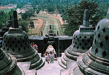 Indonesien, Java, bei Jogyakarta, Tempelanlage Borobudur