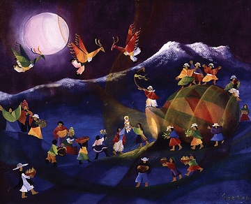 Christus wird jeden Tag geboren, missio-Kunstkalender 1996 Ecuador