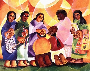 Gesendet, die Gute Botschaft zu verkünden, missio-Kunstkalender 1996 Ecuador