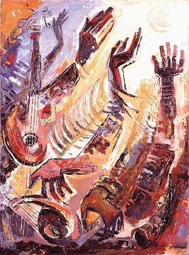 Die Befreiung, missio-Kunstkalender 1995 Junge Künstler in Afrika