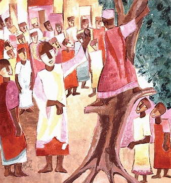 Zachäus, missio-Kunstkalender 2002 Nigeria
