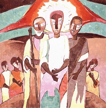 Die Verklärung Jesu, missio-Kunstkalender 2002 Nigeria